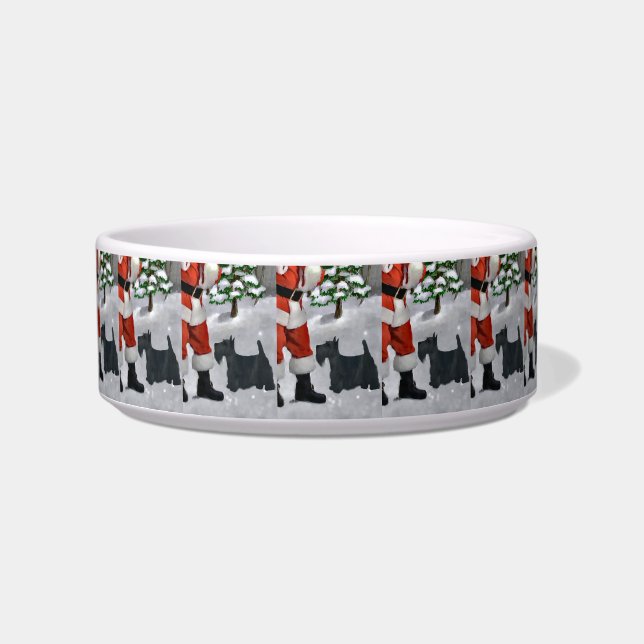 Scottish Terrier Christmas  Bowl (Front)
