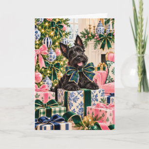 Scottish Terrier Christmas Card