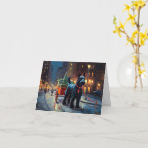 Scottish Terrier Christmas Festive Season  Card