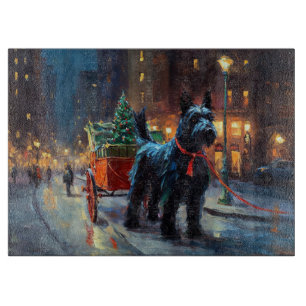 Scottish Terrier Christmas Festive Season Cutting Board