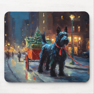 Scottish Terrier Christmas Festive Season Mouse Mat