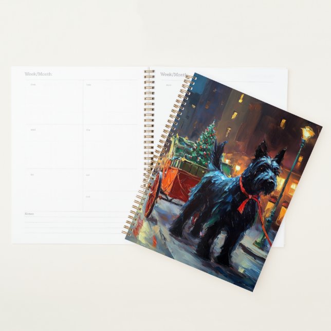 Scottish Terrier Christmas Festive Season  Planner (Display)