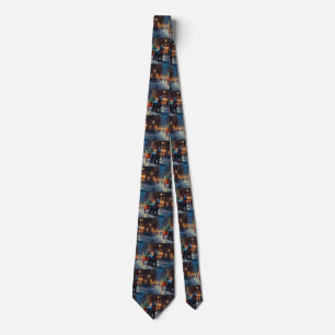 Scottish Terrier Christmas Festive Season Tie