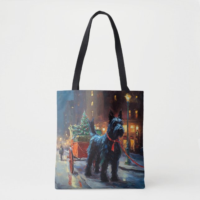 Scottish Terrier Christmas Festive Season  Tote Bag (Front)
