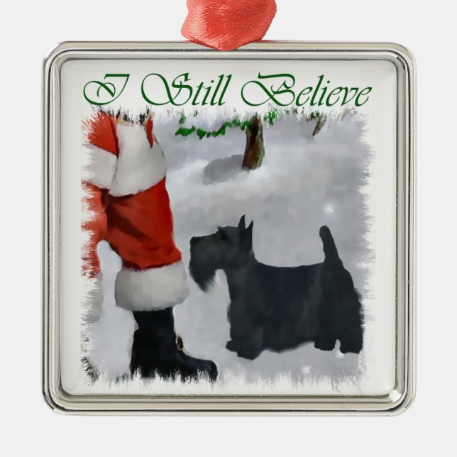 Scottish Terrier Christmas Gifts Ornament (Front)