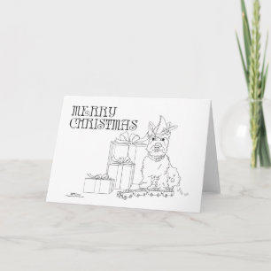 Scottish Terrier Christmas Holiday Card