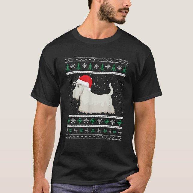 Scottish Terrier Christmas Idea For Women Xmas Sco T-Shirt (Front)