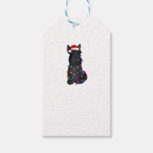 Scottish Terrier Christmas Lights Xmas Dog Lover R Gift Tags