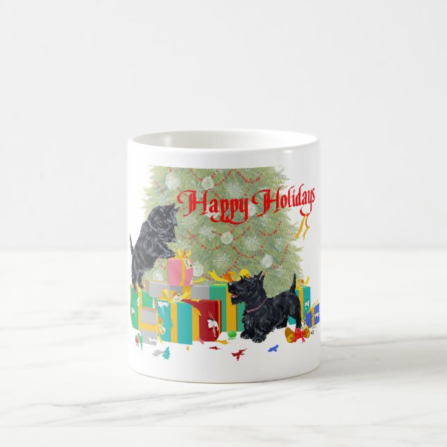 Scottish Terrier Christmas Mug (Center)