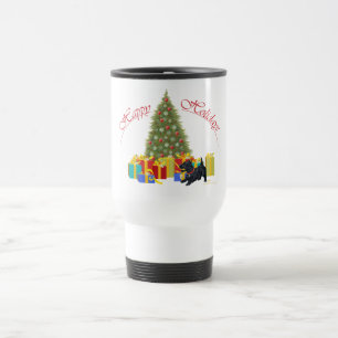 Scottish Terrier Christmas Travel Mug