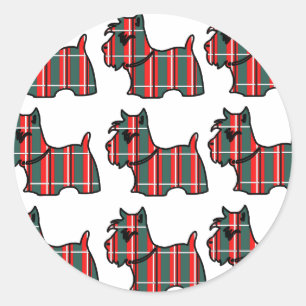 SCOTTISH TERRIER CLASSIC ROUND STICKER