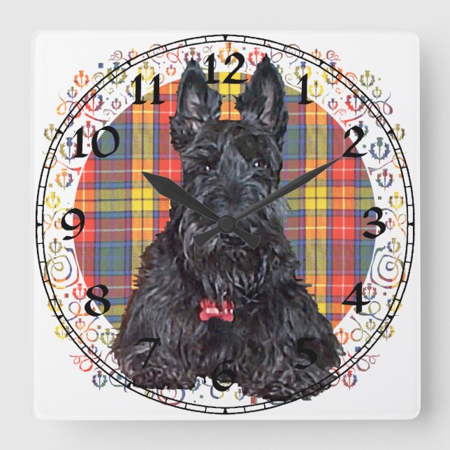 Scottish Terrier Clock (Front)