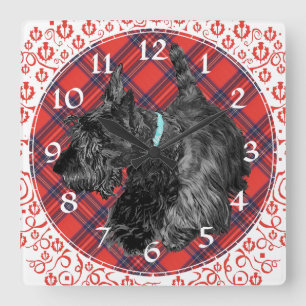 Scottish Terrier Clock