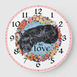 Scottish Terrier Clock