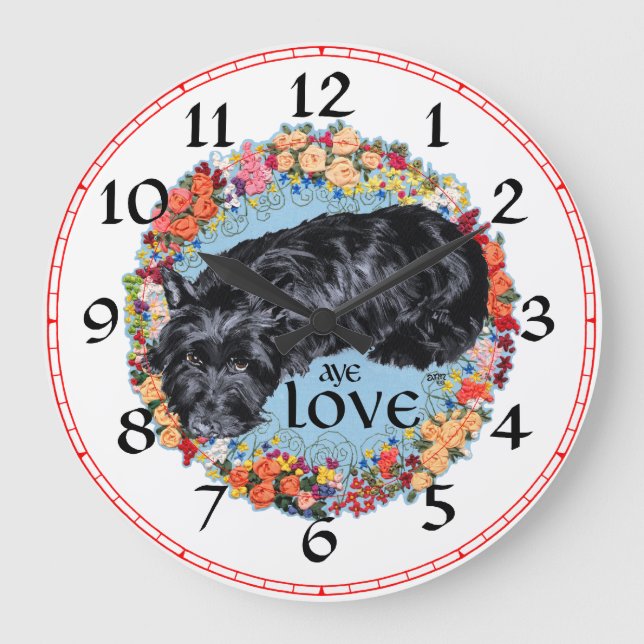 Scottish Terrier Clock (Front)