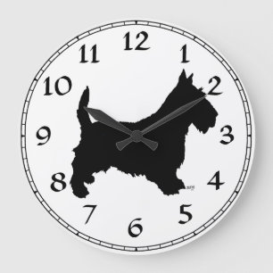 Scottish Terrier Clock