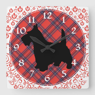 Scottish Terrier Clock