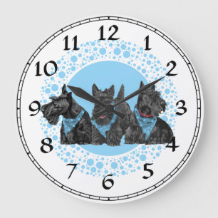 Scottish Terrier Clock