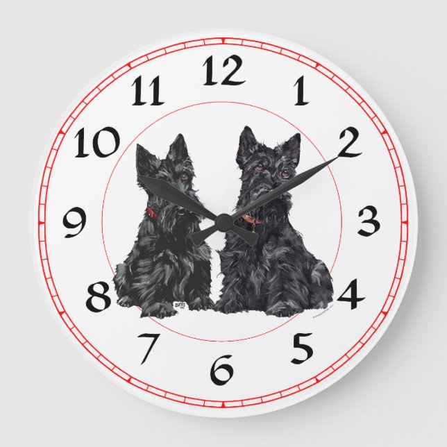 Scottish Terrier Clock (Front)