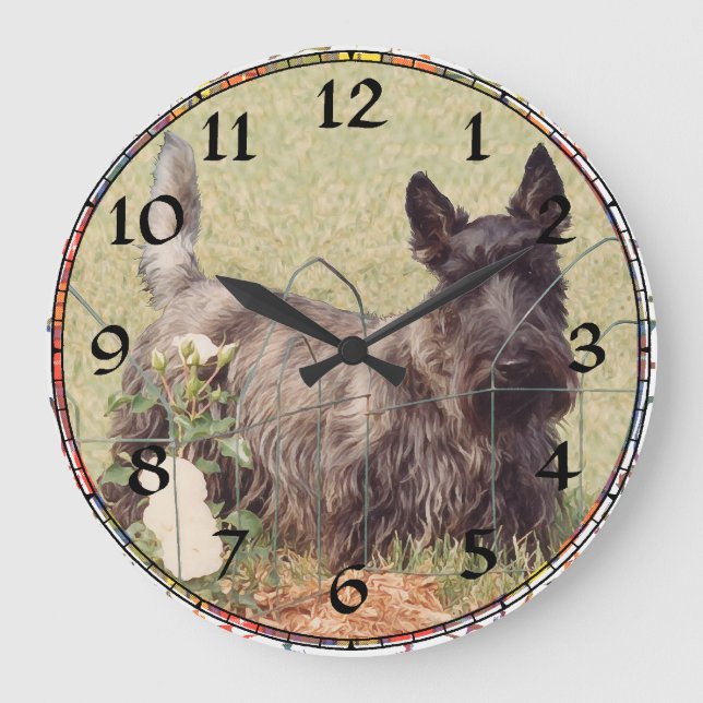 Scottish Terrier Clock (Front)