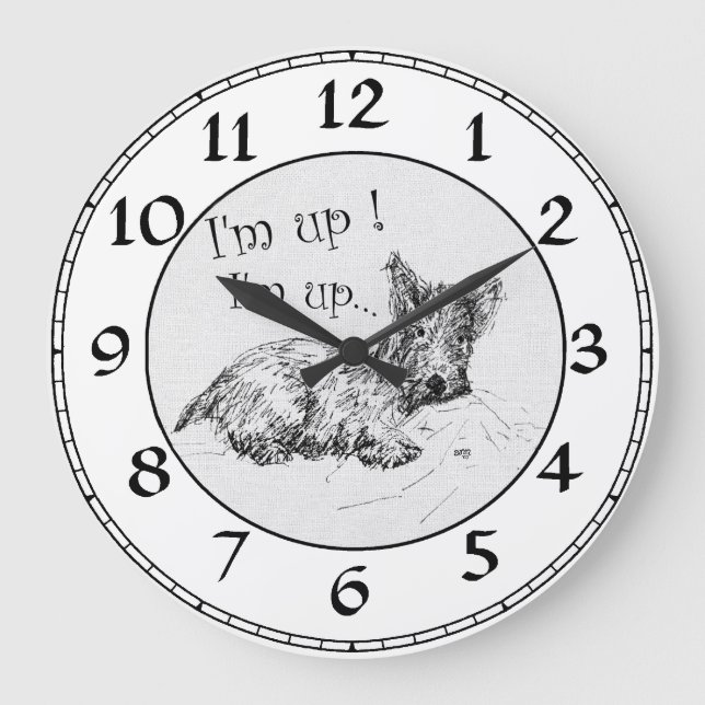 Scottish Terrier Clock (Front)