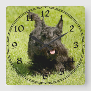 Scottish Terrier Clock