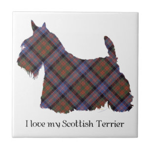Scottish Terrier Cochran Tartan Tile
