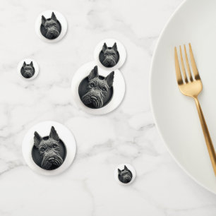Scottish Terrier Dog 3D Inspired Confetti