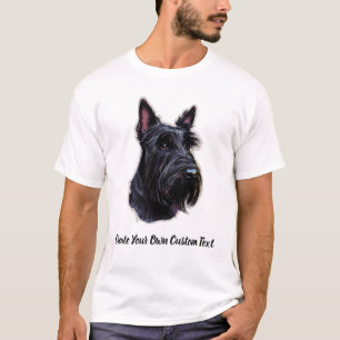 Scottish Terrier Dog Create Your Own Custom Text T-Shirt