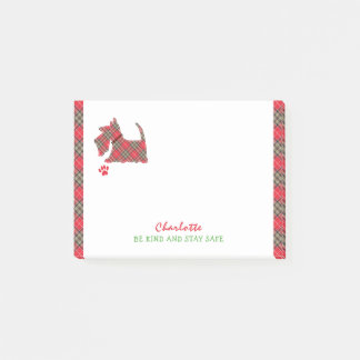 Scottish Terrier Dog Cute Personalised Post-it Notes