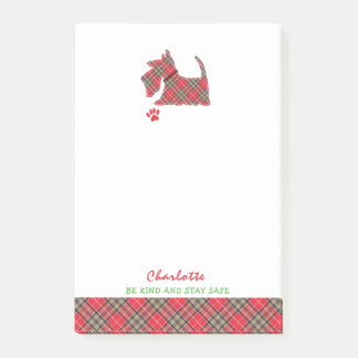 Scottish Terrier Dog Cute Personalised Post-it Notes