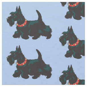 scottish terrier dog fabric
