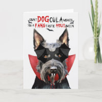 Scottish Terrier Dog Funny Count DOGcula Halloween