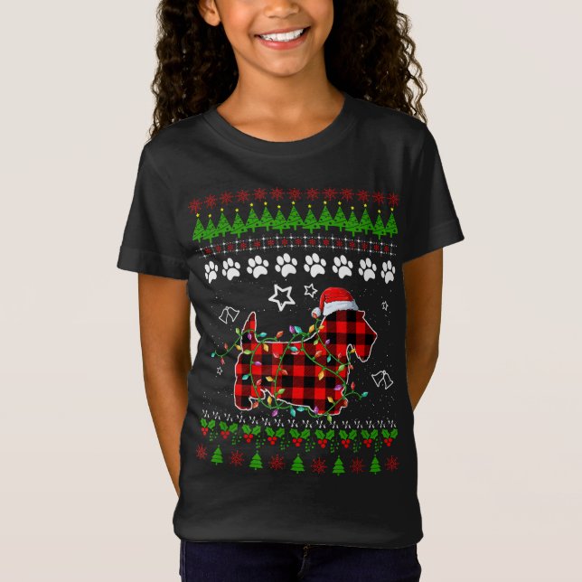 Scottish Terrier Dog Funny Xmas Ugly Sweater Chris (Front)