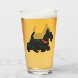 scottish terrier dog glass