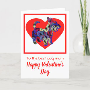 Scottish Terrier Dog Red Valentine’s Day Greeting Thank You Card