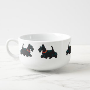 scottish terrier dog soup mug