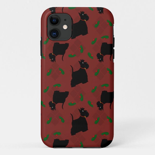 Scottish Terrier Dogs and Tam O'Shanter Case-Mate iPhone Case (Back)