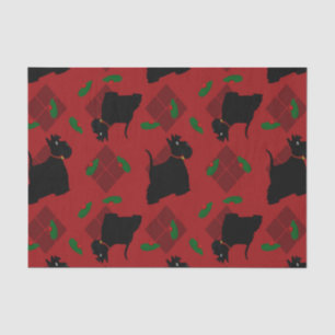 Scottish Terrier Dogs and Tam O'Shanter Tissue Paper