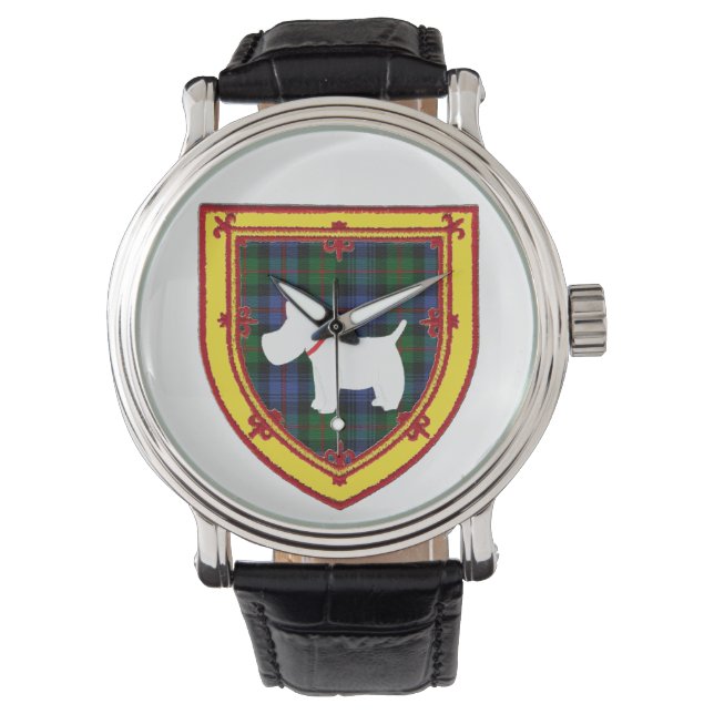 Scottish Terrier Emblem v5 Watch (Front)