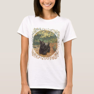 Scottish Terrier Fall Seasonal Design T-Shirt