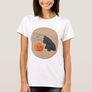 Scottish Terrier Fall Seasonal Design T-Shirt