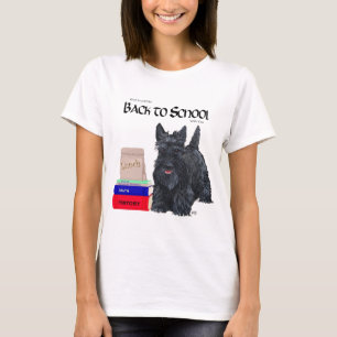 Scottish Terrier Fall Seasonal Design T-Shirt