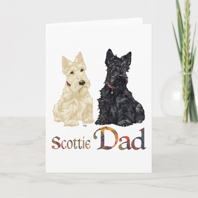 Scottish Terrier Father's Day Card (Front)
