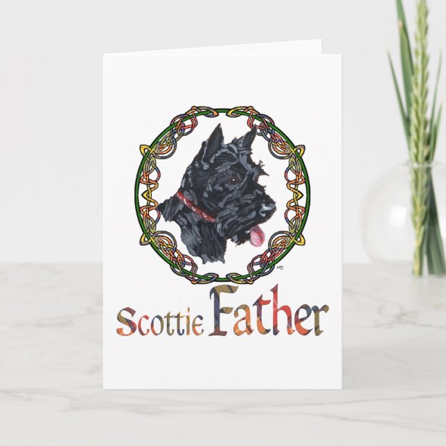 Scottish Terrier Father's Day Card (Front)