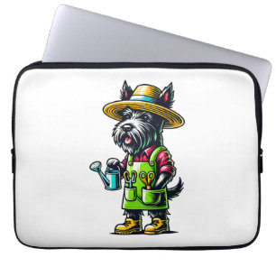 Scottish Terrier Gardener  Laptop Sleeve