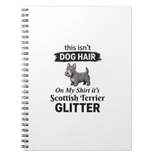 Scottish Terrier Glitter Funny Dog Lover Design_1 Notebook