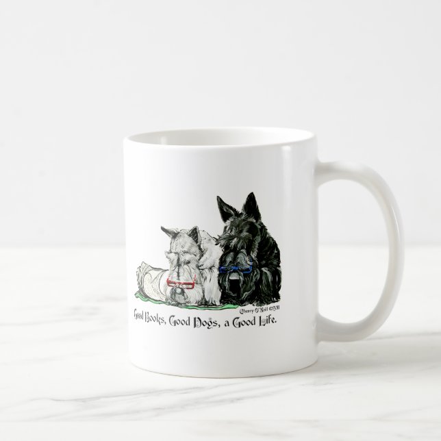 Scottish Terrier Good Life Coffee Mug (Right)
