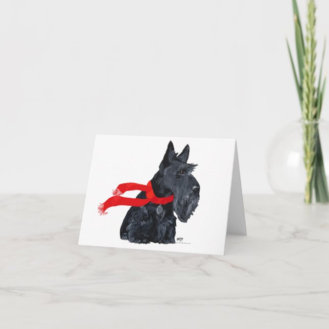 Scottish Terrier Greeting Card (Front)