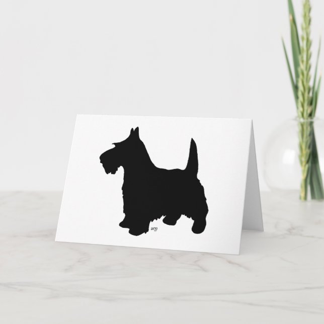 Scottish Terrier Greeting Card (Front)
